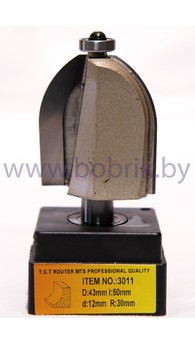 Фрезы Globus галтельные с калевкой 3011 G